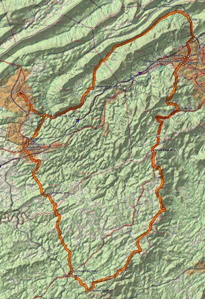 Twelve O'Clock Knob Loop Map