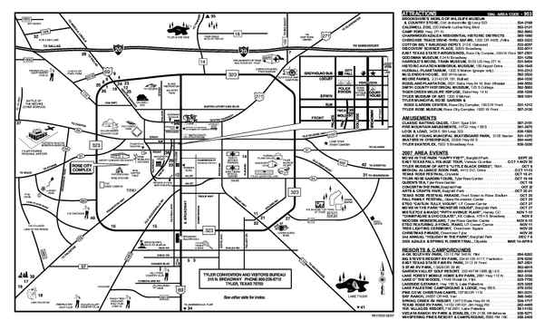 Tyler, Texas Map