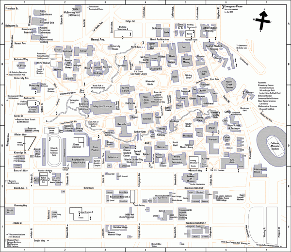 UC Berkeley Map