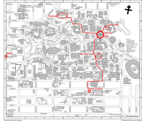 Uc Berkely Campus Map University Of California Berkeley