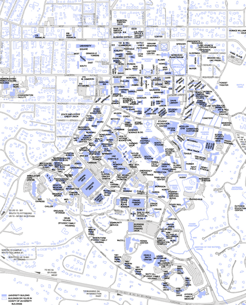 UNC-CH Campus Map