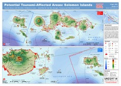 UNOSAT Solomon Islands Elevation Map UNOSAT Solomon Islands Elevation Map