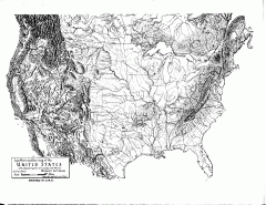 US Map - Landform Outline