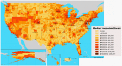 USA Income Map