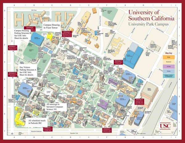 USC Campus Map