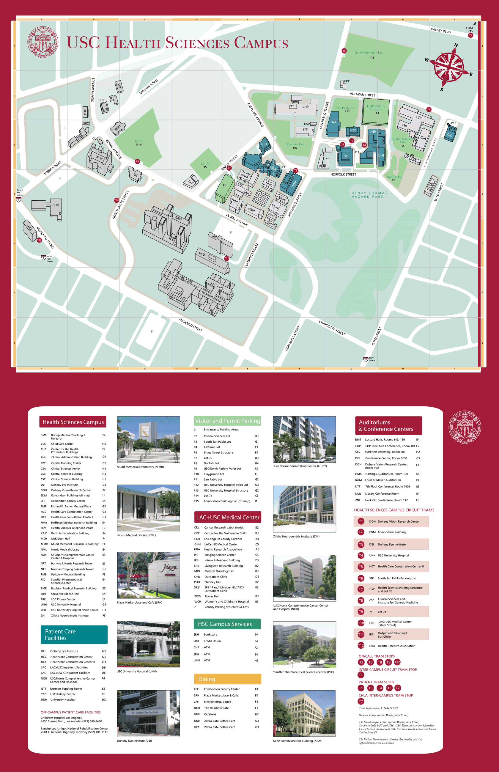 USC Health Sciences Campus Map - 1975 Zonal Avenue Los Angeles CA • mappery