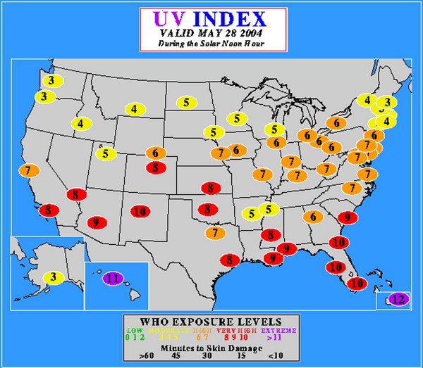 UV Index Map