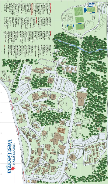 UWG Campus Map