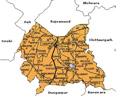 Udaipur In India Map Udaipur India Tourist Map - Udaipur • Mappery