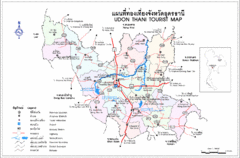 Udon Thani Province Map