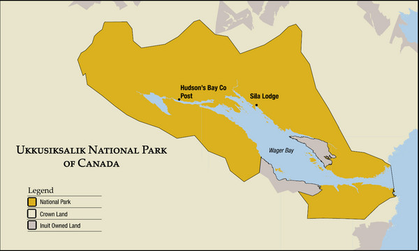 Ukkusiksalik National Park Map