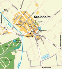 Ulm Steinheim Map