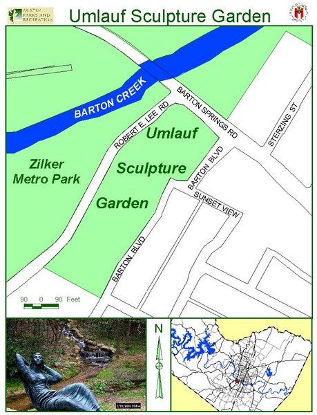 Umlauf Sculpture Garden Map