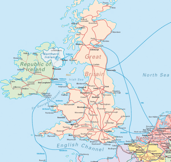 United Kingdom Transit Map