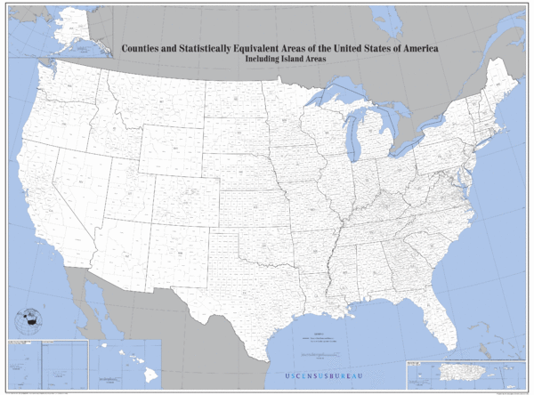 United States County Map