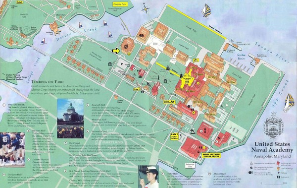 United States Naval Academy Map