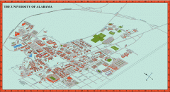 University of Alabama Map University of Alabama Map