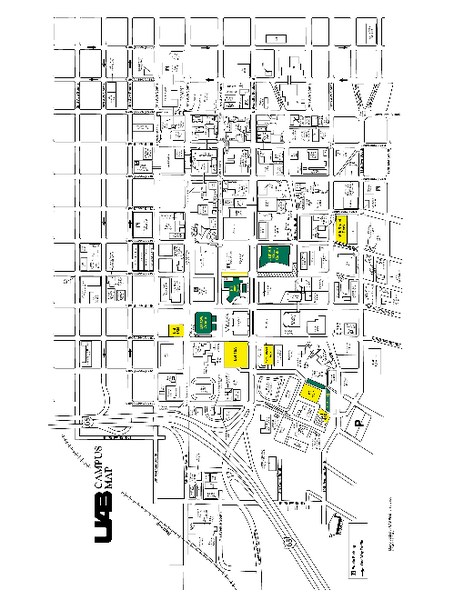 University of Alabama at Birmingham Map