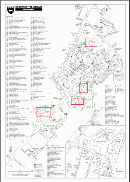 University of Auckland Campus Map