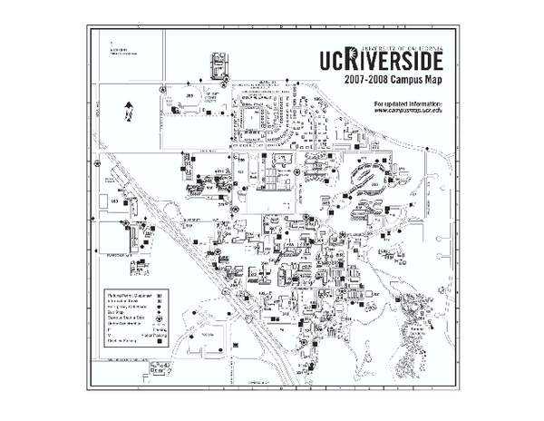 University of California at Riverside Map