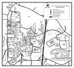 University of California at San Diego Map
