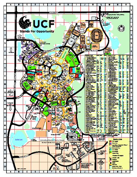 University of Central Florida Map