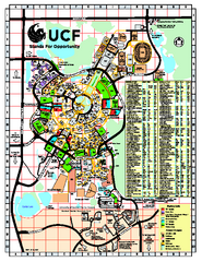University of Central Florida Map