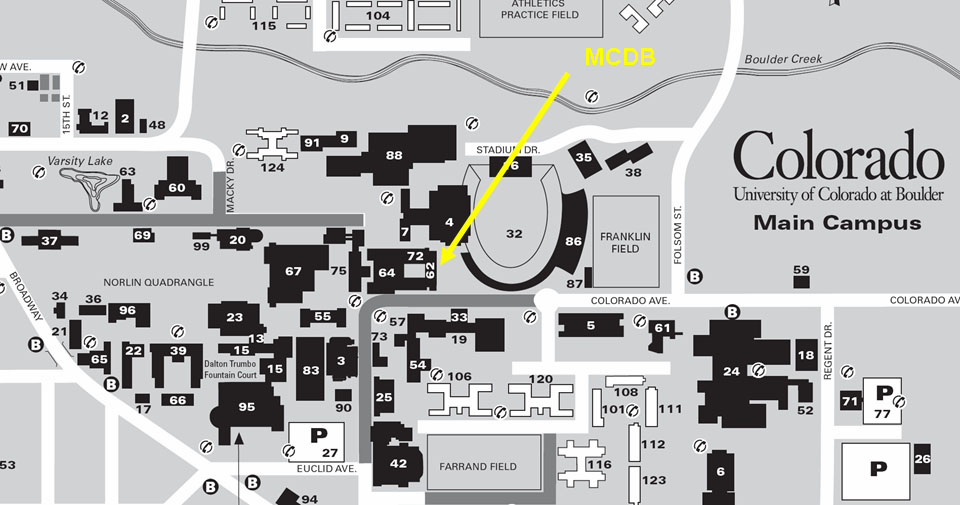 University of Colorado at Boulder Campus Map - Boulder CO • mappery