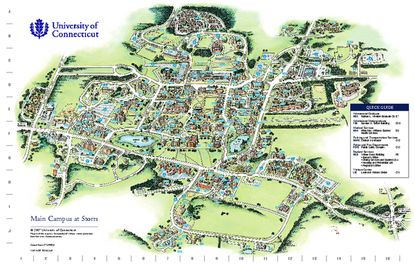 University of Connecticut - Storrs Campus Map