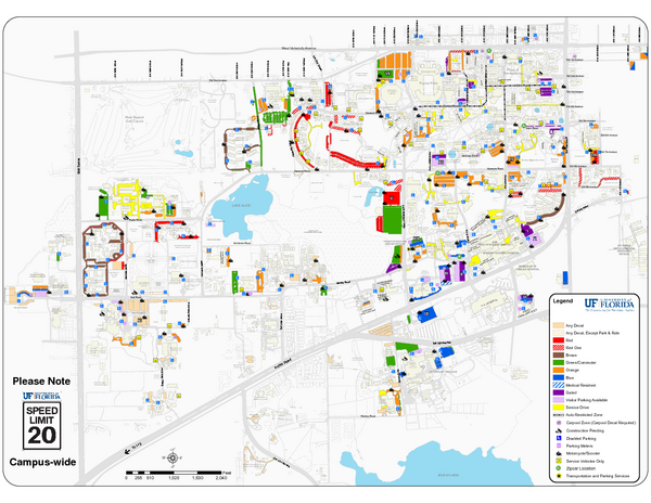 University of Florida Map