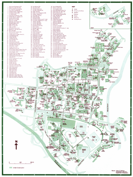 University of Hawaii Manoa Campus Map