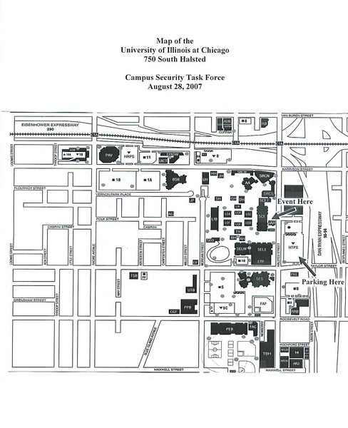 University of Illinios at Chicago Campus Map