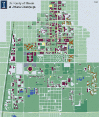 University of Illinois at Urbana-Champaign campus map