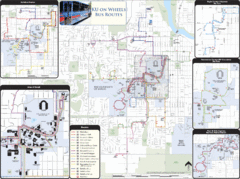 University of Kansas Bus Route Map