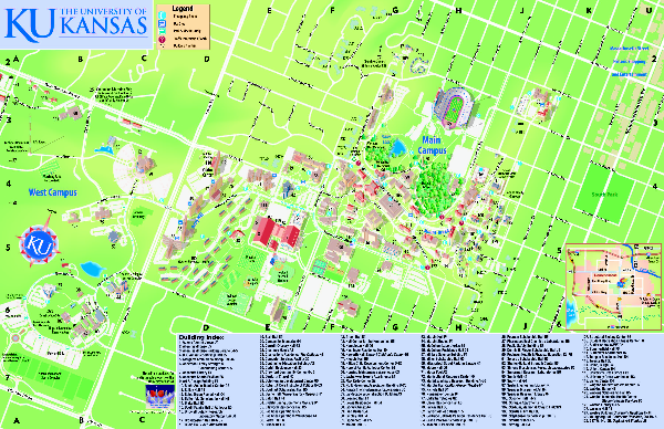 University of Kansas - Main Campus Map