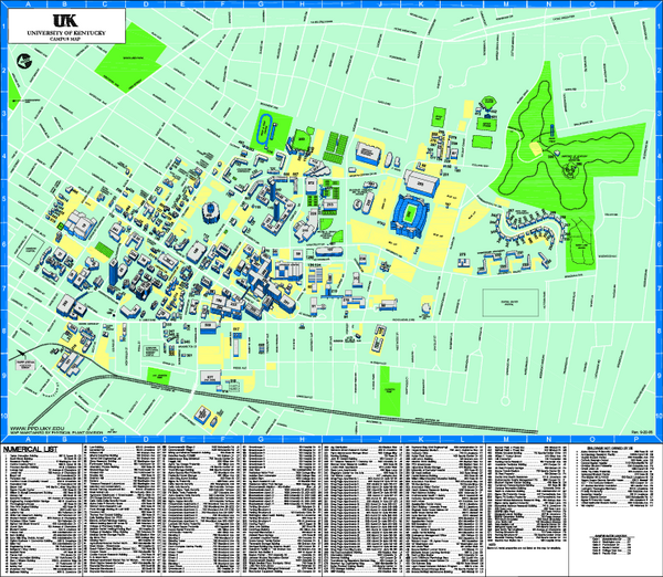 University of Kentucky Map