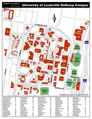University of Louisville Map