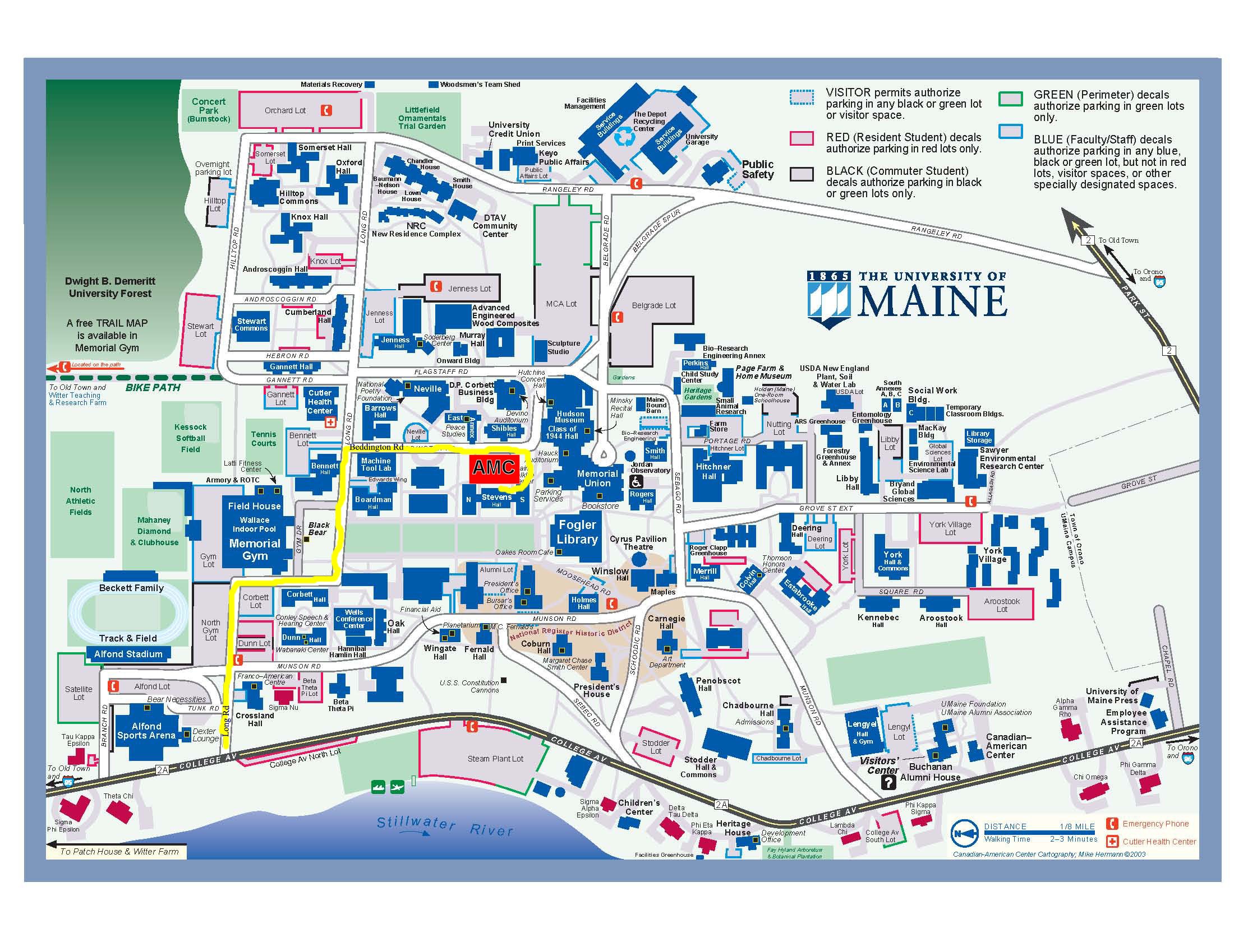University Of Maine Campus Map University Of Maine Orono Me