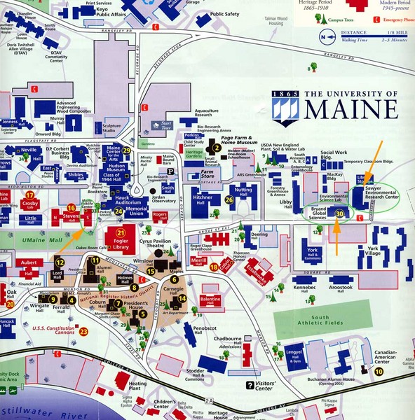 University of Maine Map