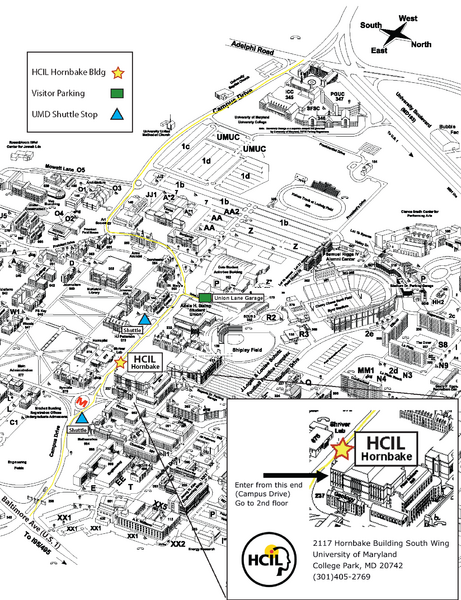 University of Maryland Map