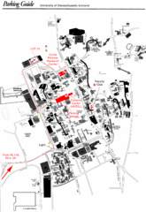 University of Massachusetts Amherst Parking Map University of Massachusetts Amherst Parking Map