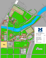University of Michigal-Flint Bus Route Map University of Michigal-Flint Bus Route Map