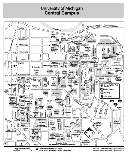 University of Michigan Map
