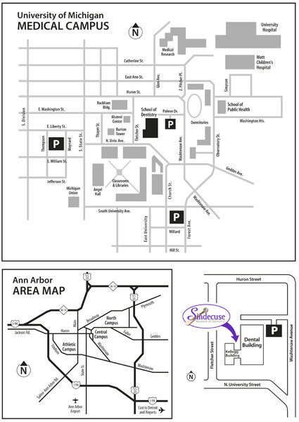 University of Michigan Medical Campus Visitor Map