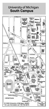 University of Michigan - South Campus Map