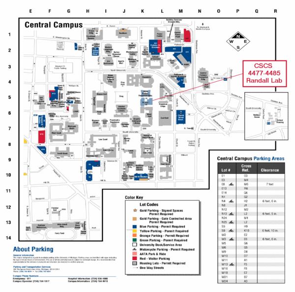 University of Michigan Visitor Map