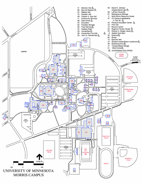 University of Minnesota Morris Campus Map