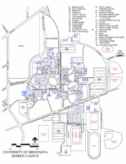 University of Minnesota Morris Campus Map University of Minnesota Morris Campus Map