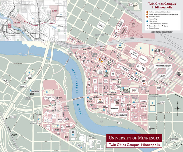 University of Minnesota, Twin Cities Campus Map