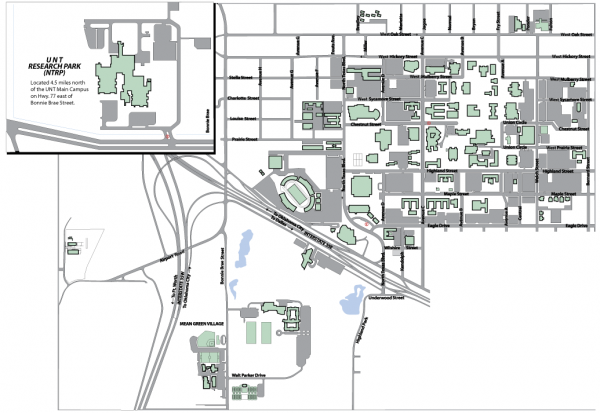 University of North Texas Map